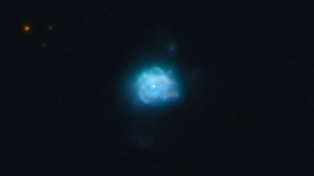 Der planetarische Nebel NGC 6210 im Sternbild Herkules aufgenommen mit einem 9,25 Zoll Celestron mit 2× Telekonverter. Carsten Dosche