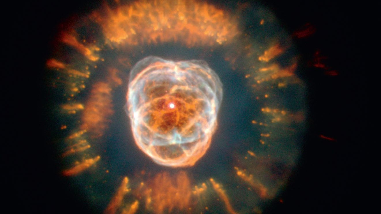 Das Hubble-Weltraumteleskop zeigt die Pracht des planetarischen Nebels.