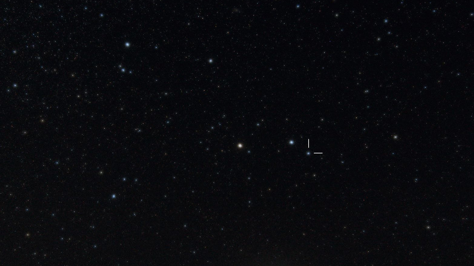 γ Arietis liegt am linken Horn des Sternbilds Widder. Bernhard Hubl