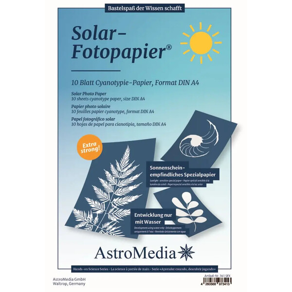 Kit AstroMedia Das Solar-Fotopapier DIN A4 10 Stück