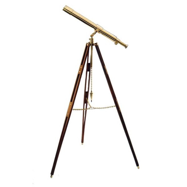 Télescope laiton The Glass Eye Cape Cod Brass Trépied en Chêne