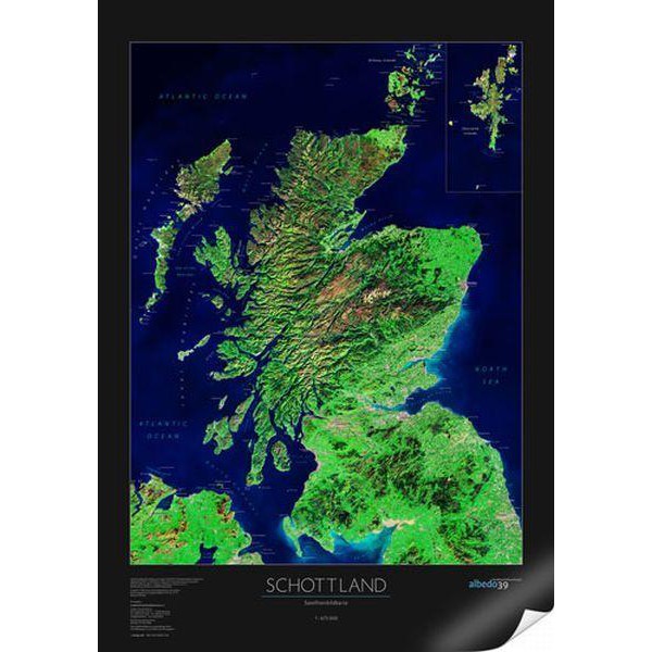Carte géographique albedo 39 Écosse