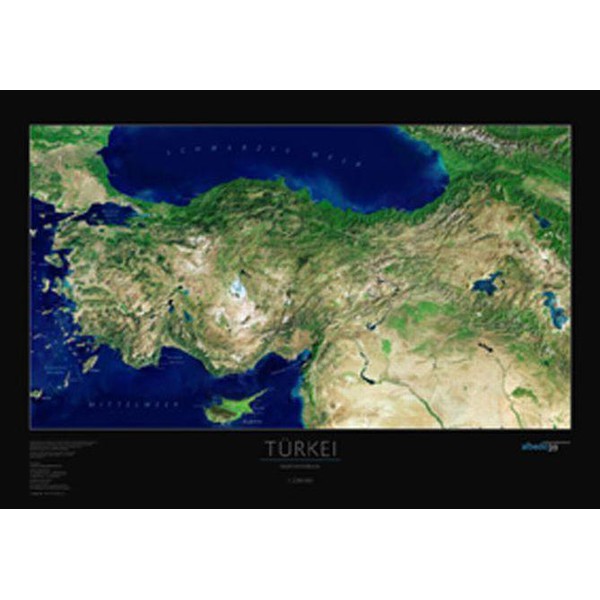 Carte géographique albedo 39 Turquie