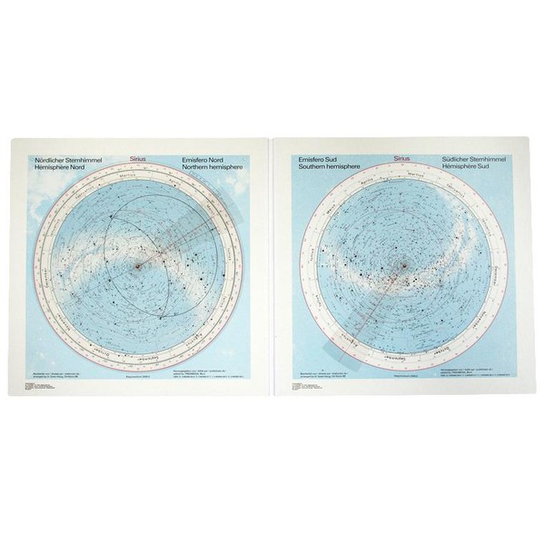 Freemedia Sternkarte Star chart Sirius big model