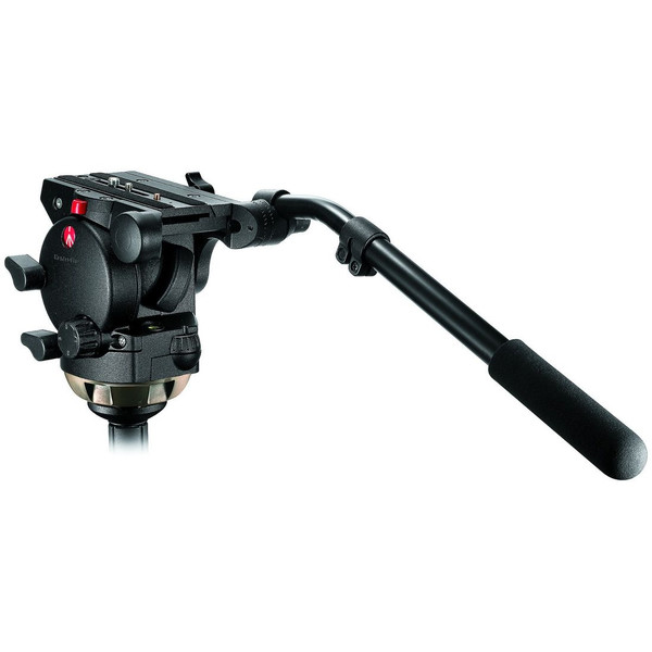 Manfrotto 526 Profi Fluid - Rotule vidéo avec demi-boule 100 mm et 357 PLV