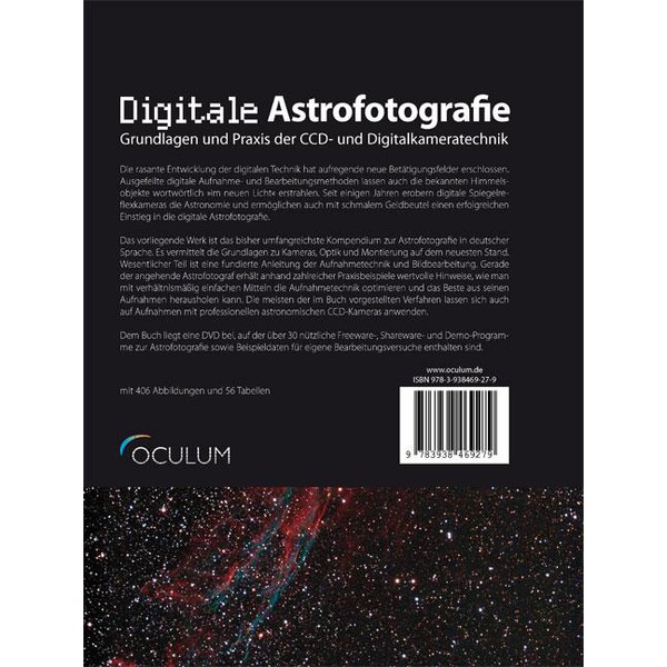Oculum Verlag Livre "Digitale Astrofotografie", avec DVD