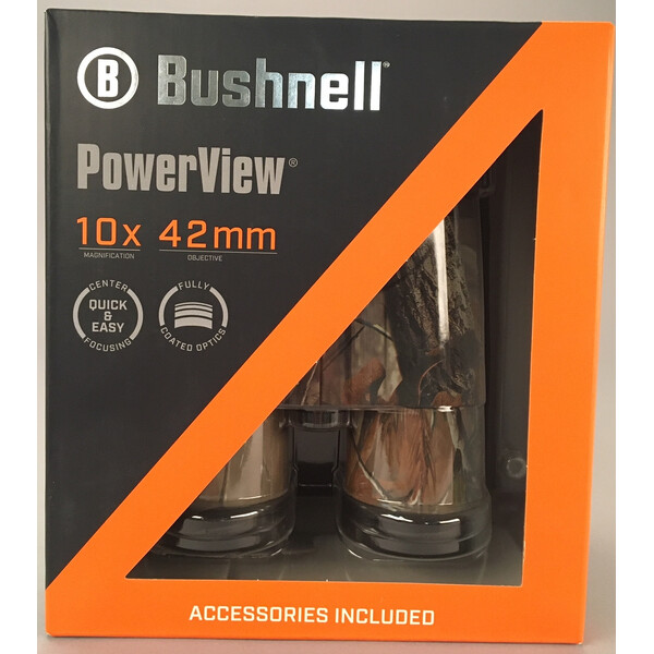 Bushnell Fernglas Powerview 10x42, Realtree Camo