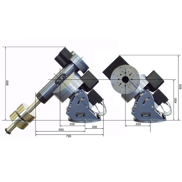 10 Micron GM 4000 QCI Montierung, stationäre Ausführung