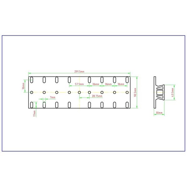 William Optics Vixen-Style Schwalbenschwanzplatte, Lange Version