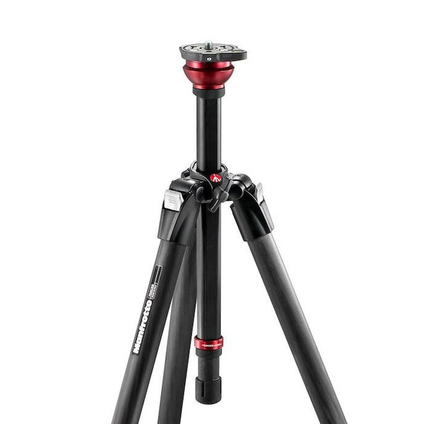 Manfrotto Trépied vidéo en carbone MDEVE 755CX3 avec demi sphère 50mm pour mise à niveau