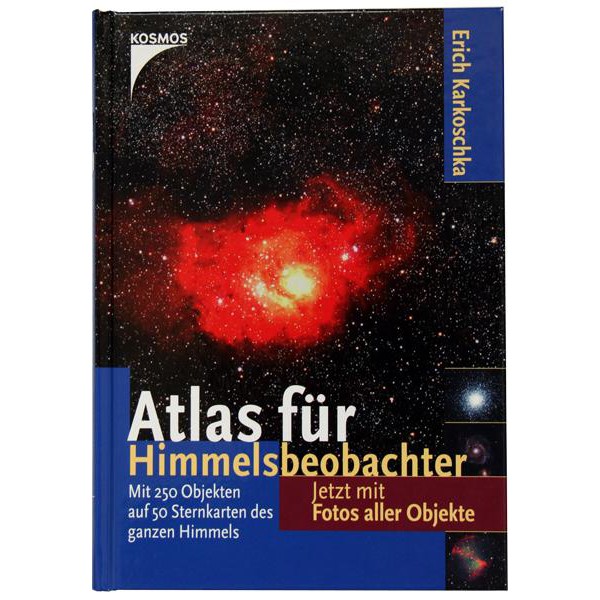 Livre Kosmos Verlag Cosmos atlas pour des observateurs de ciel