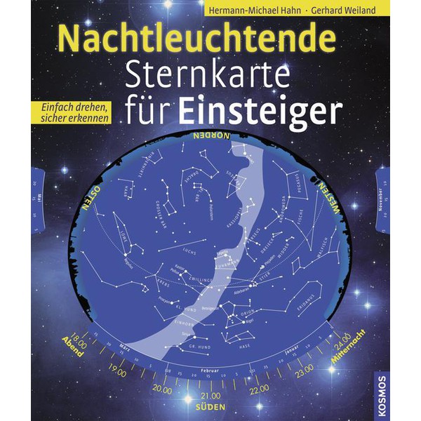 Kosmos Verlag Nachtleuchtende Sternkarte für Einsteiger