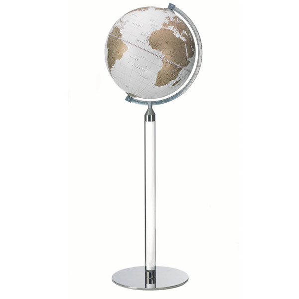 Globe sur pied Zoffoli living Vasco da Gama White/ Gold 40cm
