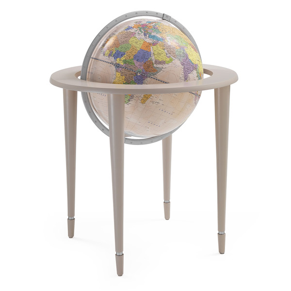 Globe sur pied Zoffoli Amerigo Vespucci Rosa antico 40cm