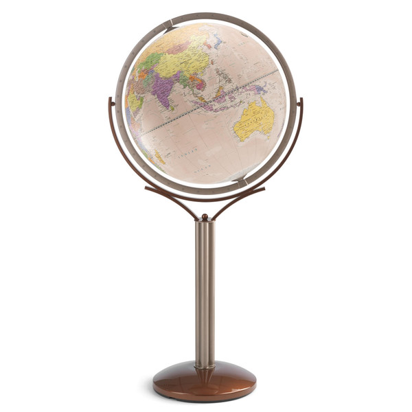 Globe sur pied Zoffoli Magellano Rosa Antico 50cm