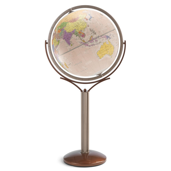 Globe sur pied Zoffoli living Magellano Rosa Antico 50cm