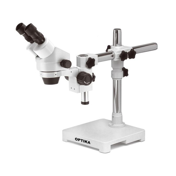 Optika Zoom-Stereomikroskop SZM-3, binokular, 7x-45x, überhängendes Stativ