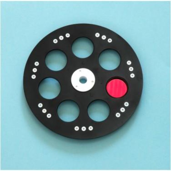 Starlight Xpress Roue à filtres USB pour 7 filtres de 36 mm, avec filetage 72 mm (mâle) + filetage 72 mm (femelle)