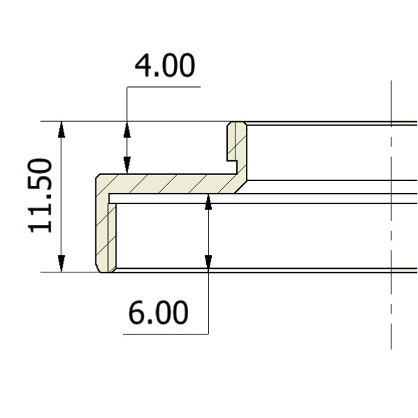 Omegon Bague de conversion monture C (mâle) vers T2 (femelle)