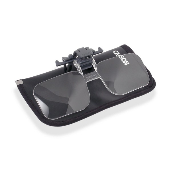 Carson Clip & Flip - Loupe 1,5x sur-lunettes