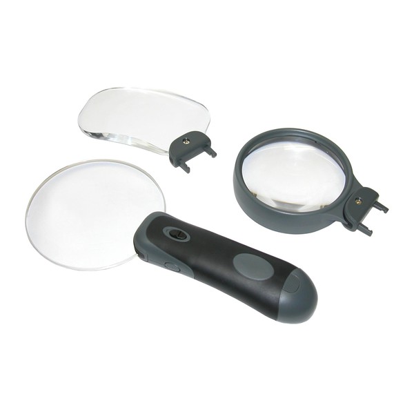 Carson LED Remov-A-Lens - Set de 3 loupes