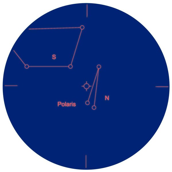 Explore Scientific Chercheur coudé avec prisme d'Amici ES 8x50 avec plque de gravure polaire