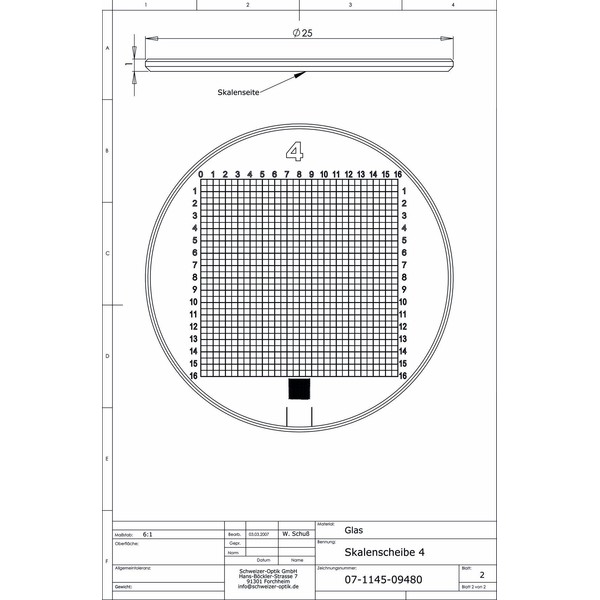 Schweizer Skala 4 für Tech-Line Standlupen