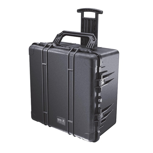 PELI Valise M1640 noire sur roulettes, avec cubes en mousse