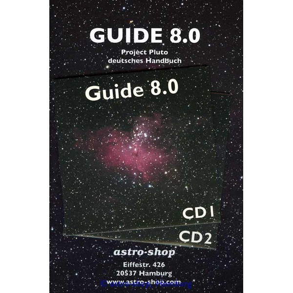 Astro-Shop Hamburg Software Guide CD-Rom Version 8.0 mit deutschem Handbuch