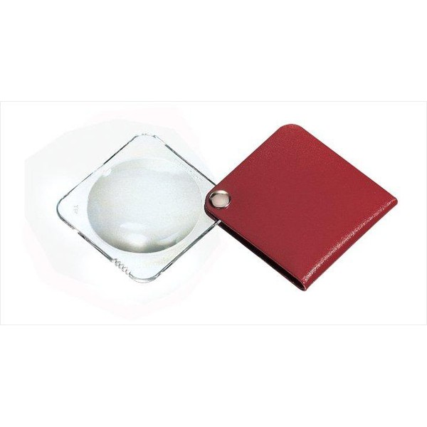 Eschenbach Loupe pliante classic 60mm rouge carmin