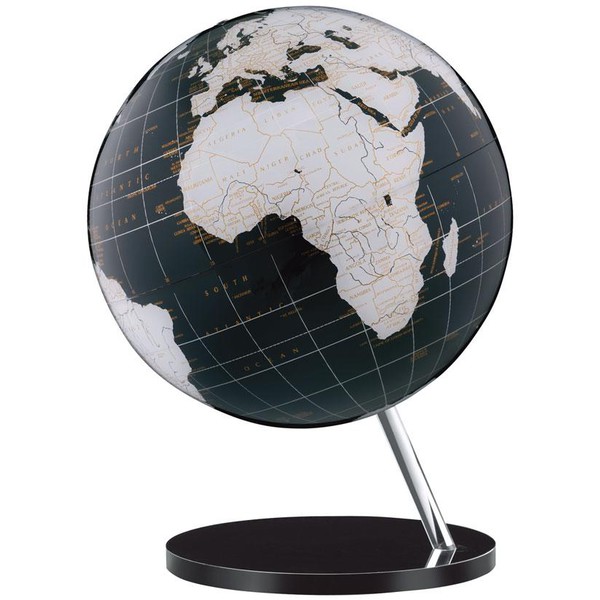 Columbus Globe terrestre couleur onyx pied courbé 713008