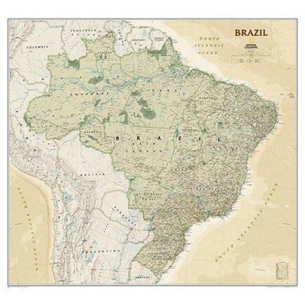 National Geographic Carte du Brésil