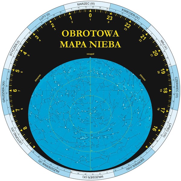 AstroCD Sternkarte Obrotowa mapa nieba