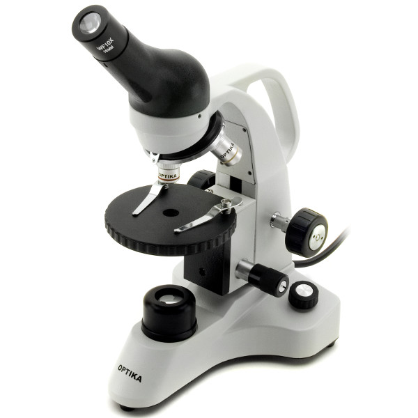 Microscope Optika B-20R, monoculaire, LED, avec accu rechargeable