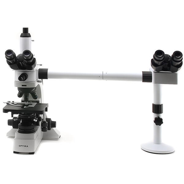 Microscope Optika B-500Ti-2, double tête et pont de discussion, trinocular, LED