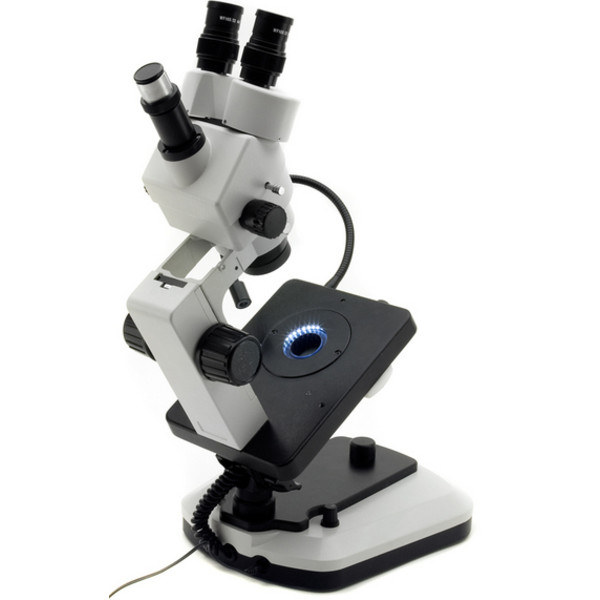 Optika Microscope trinoculaire gemmologique OPTIGEM-2 stéréo zoom, inclinable