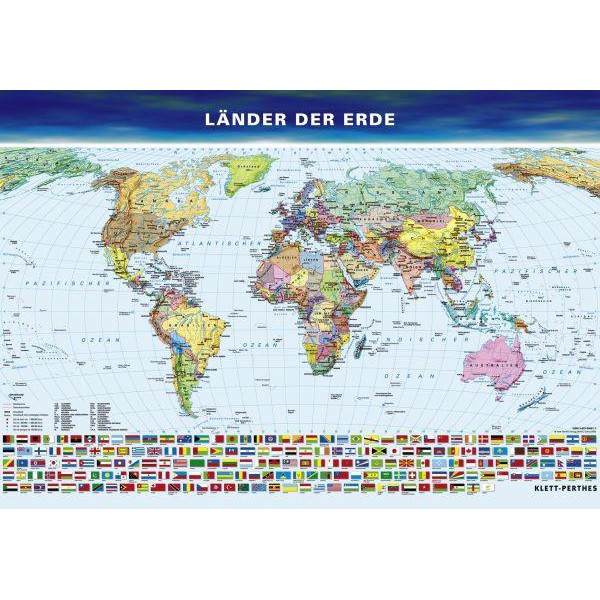 Mappemonde Klett-Perthes Verlag Les pays du monde