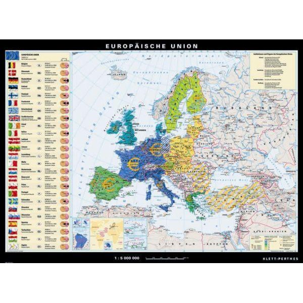 Klett-Perthes Verlag Kontinent-Karte Die Europäische Union (P)