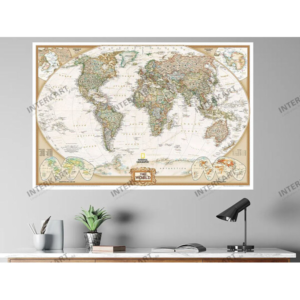 Mappemonde National Geographic Executive (117x76cm)