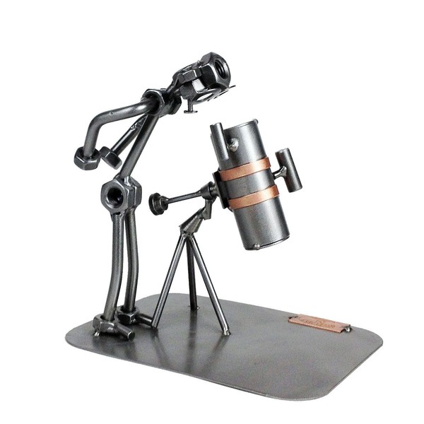 Steelman24 Bonhomme en métal avec télescope réflecteur