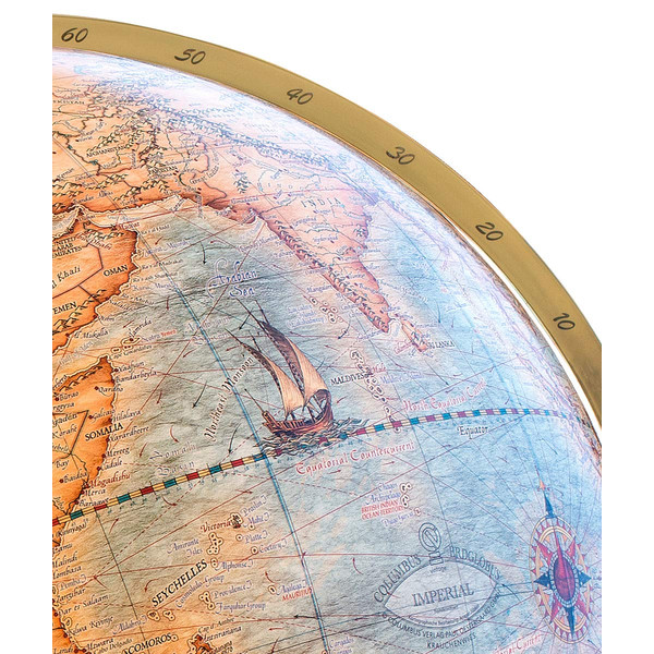 Globe sur pied Columbus Imperial Vintage 100cm (English)