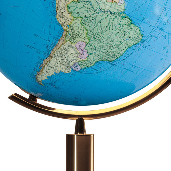 Columbus Globe terrestre Duo sur socle Laiton compatible avec stylo Ting 40cm