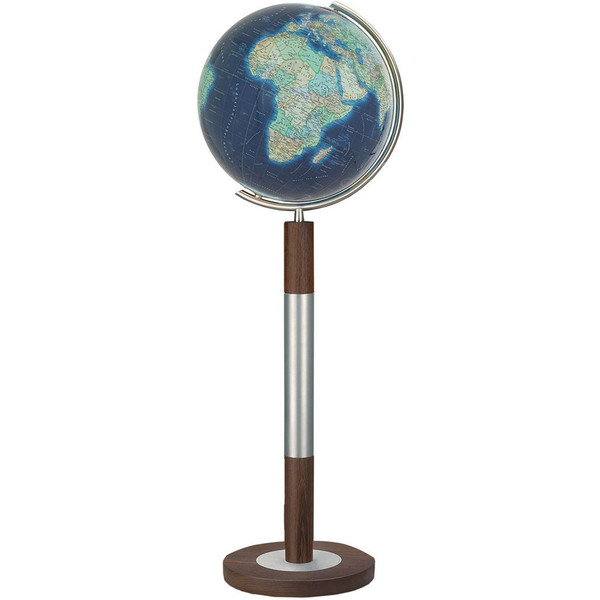 Globe sur pied Columbus Duo Azzurro Acier inoxydable/ Wenge 40cm