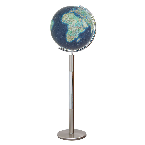 Columbus Globe terrestre Duo Azzurro sur socle T244089, compatible avec stylo Ting