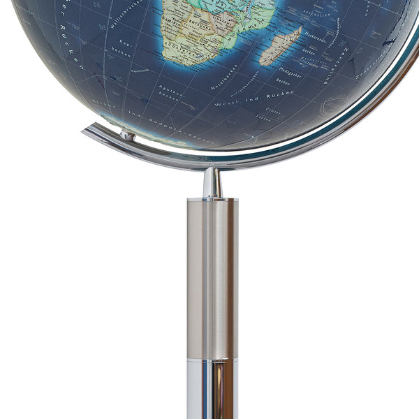 Columbus Globe terrestre Duo Azzurro sur socle T244089, compatible avec stylo Ting