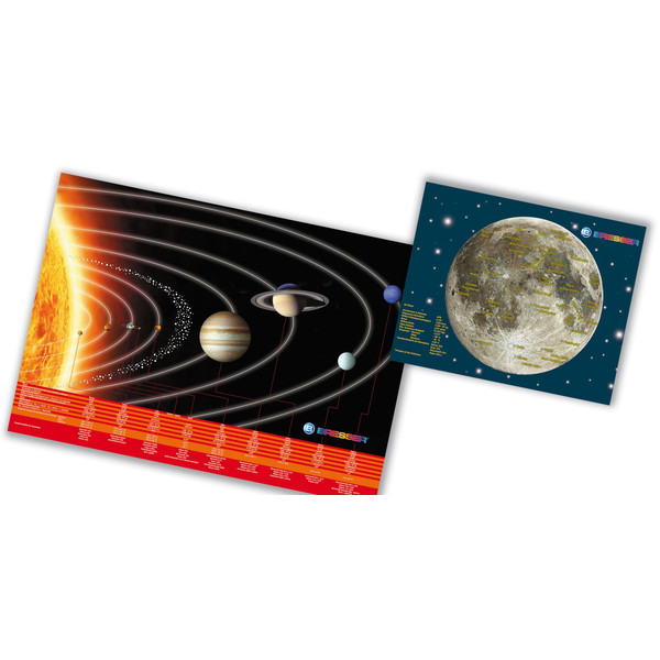 Bresser Junior Astroset: Poster und Schreibtischunterlage