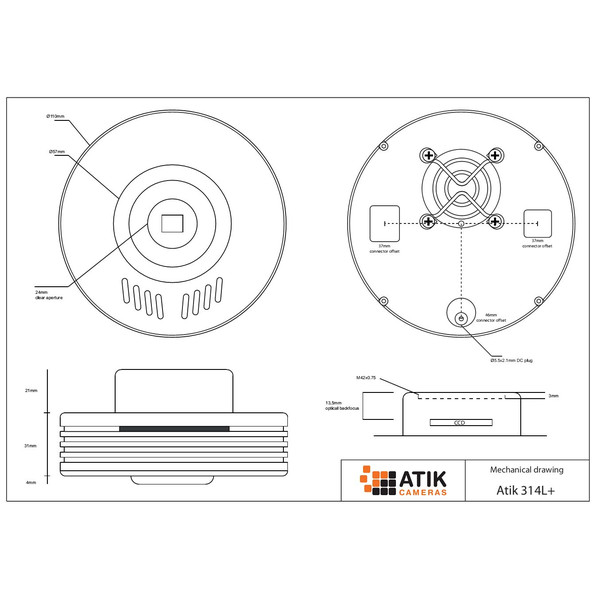 Caméra Atik 314L+ Mono