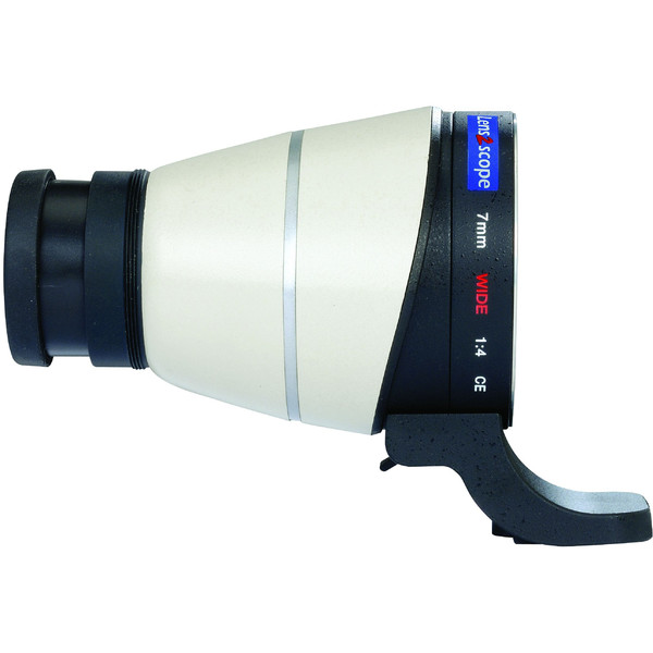 Lens2scope Oculaire renvoi non coudé, grand champ 7mm Wide, pour Canon EOS, blanc