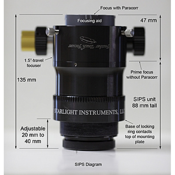 Porte-oculaire Starlight Instruments Correcteur de coma intégré SIPS Paracorr System