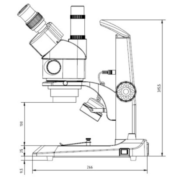 Euromex Zoom-Stereomikroskop StereoBlue SB.1903,  Zoom, Trino, 0,7x-4,5x